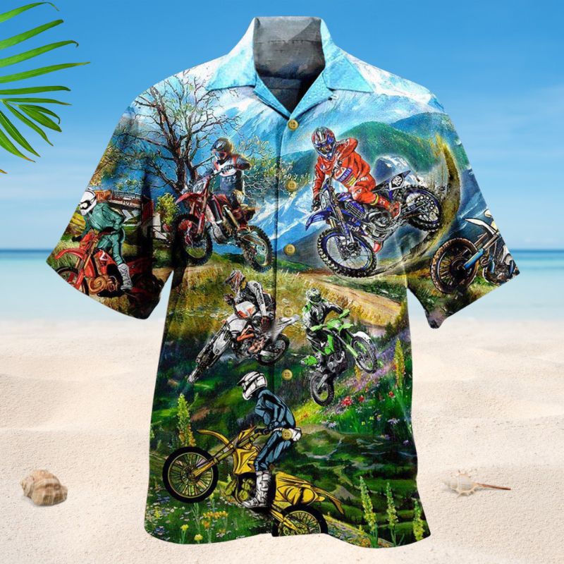 Motorsport Life Is Better With Braap Hawaiian Shirt For Summer Vacation Beach Travel And Relaxed Casual Wear