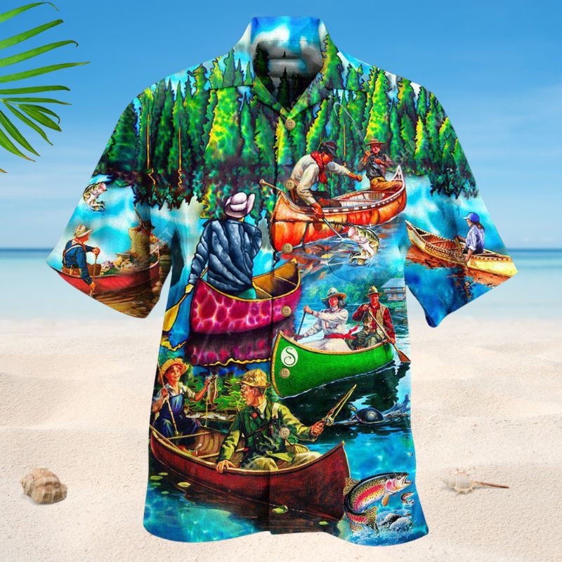 Life Is Better With Canoes Hawaiian Shirt For Tropical Holidays Resort Trips And Everyday Summer Style