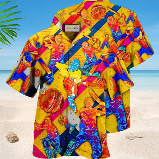 Life Is Better With Cricket Hawaiian Shirt For Summer Vacation Beach Travel And Relaxed Casual Wear