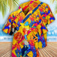 Blue Cricket Hawaiian Shirt Pattern View For Relaxed Warm Weather Outfits