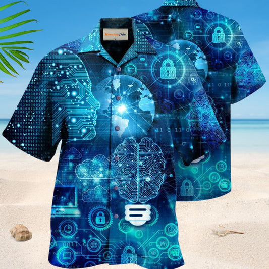 Life Is Better With Information Technology Hawaiian Shirt For Summer Vacation Beach Travel And Relaxed Casual Wear