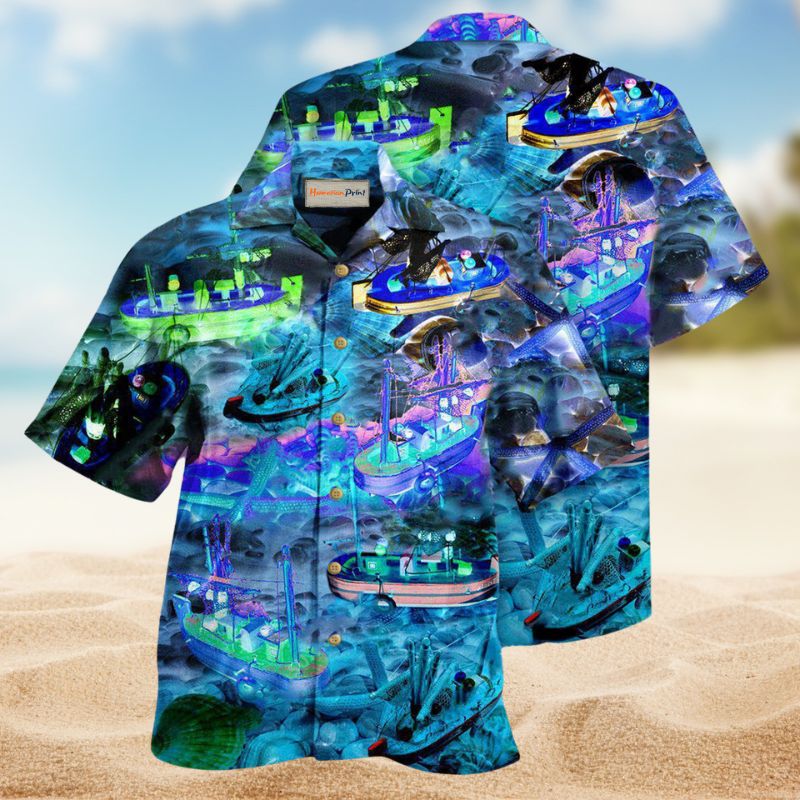 Relaxed Life On The Boat Hawaiian Shirt For Resort Getaways Outdoor Parties And Everyday Summer Wear