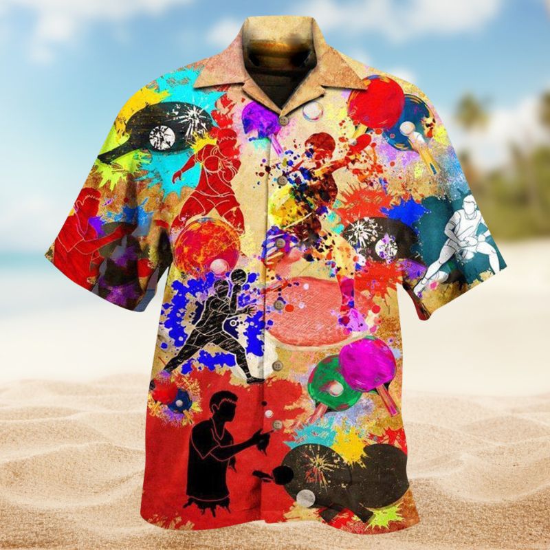 Life Is Ping Pong Hawaiian Shirt For Vacation Adventures Beach Events And Relaxed Warm Weather Style