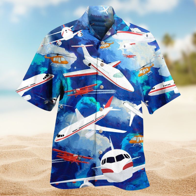 Airplane Life Is Simple Eat Sleep Fly Hawaiian Shirt For Resort Travel Scenic Drives And Casual Summer Wear