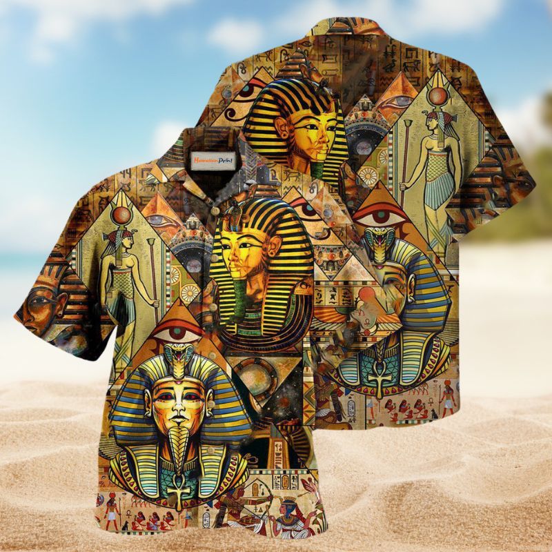 Life Of Egyptian Pyramids Hawaiian Shirt For Island Holidays Cultural Pride And Casual Vacation Style