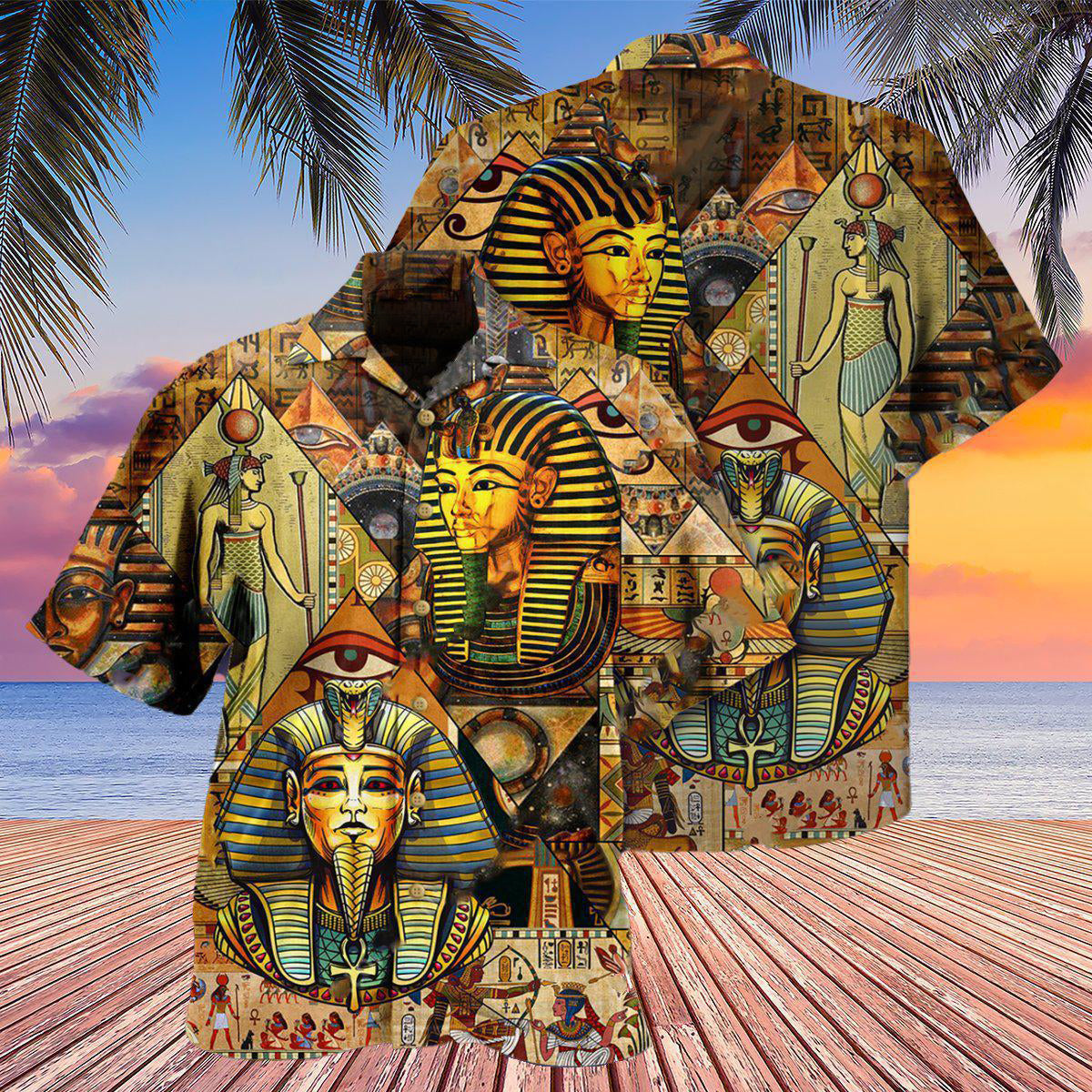 Ancient Egypt Egyptian Pyramids Hawaiian Shirt For Warm Weather Adventures And Everyday Comfort