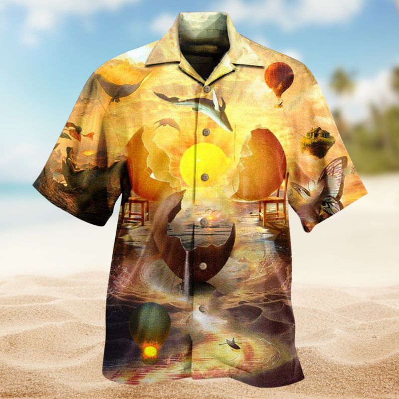 Life Would Be Boring Without Sunset Hawaiian Shirt For Summer Vacation Beach Travel And Relaxed Casual Wear