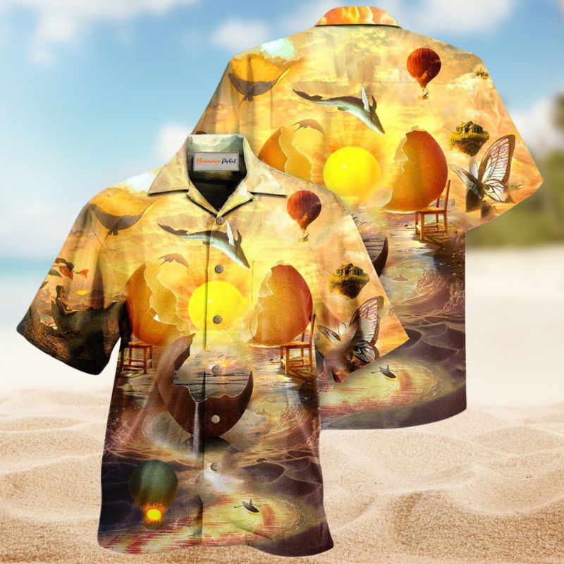 Life Would Be Boring Without Sunset Hawaiian Shirt For Summer Vacation Beach Travel And Relaxed Casual Wear