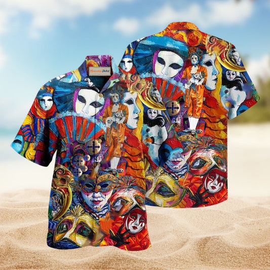 Life Is A Colorful Carnival Hawaiian Shirt For Summer Vacation Beach Travel And Relaxed Casual Wear