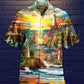 Lighthouse Ocean Hawaiian Shirt Artwork View For Coastal Escapes And Resort Style