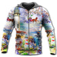 Lighthouse Christmas Light Hoodie For Festive Family Moments Winter Wear And Holiday Gift Ideas