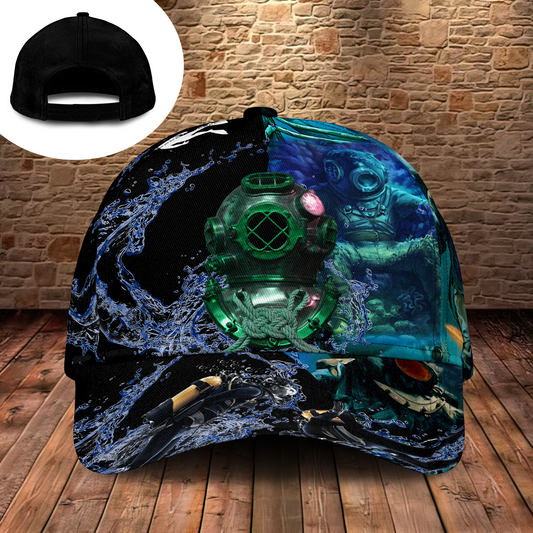 Diving Ocean Rise Up Classic Cap For Beach Vacations Outdoor Trips And Everyday Comfort