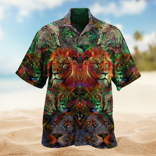 Halloween Spooky Cat Hawaiian Shirt Graphic Artwork Detail For Island Holidays