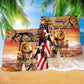 Dad Papa Lion Family Pride Beach Shorts Pattern Detail For Island Trips And Relaxed Casual Style
