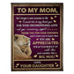 Lion Big Hug From Daughter Flannel Blanket For Cozy Bedroom Sofa Decor