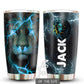 Lion Blue Black Thunder Personalized 20 Oz Tumbler For Coffee Travel And Daily Drinks