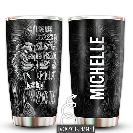 Lion Child Of God Dark Personalized 20 Oz Tumbler For Coffee Travel And Daily Drinks