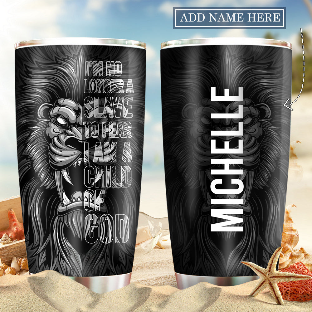 Lion Child Of God Dark Personalized 20 Oz Tumbler For Coffee Travel And Daily Drinks