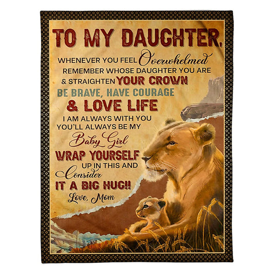 Lion Consider Big Hug Flannel Blanket For Cozy Bedroom Sofa Decor