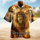 Lion Faith Over Fear Hawaiian Shirt For Meaningful Events Beach Trips And Relaxed Warm Weather Style