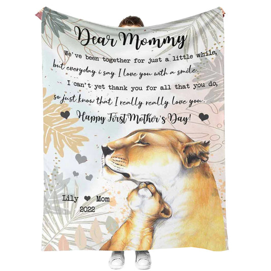 Lion Forever And Ever Personalized Flannel Blanket For Cozy Bedroom Sofa Decor
