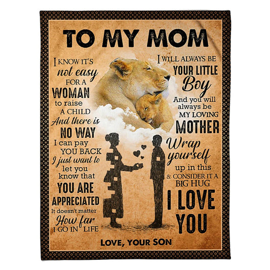Family You Are The Best Mother Flannel Blanket For Cozy Bedroom Sofa Decor