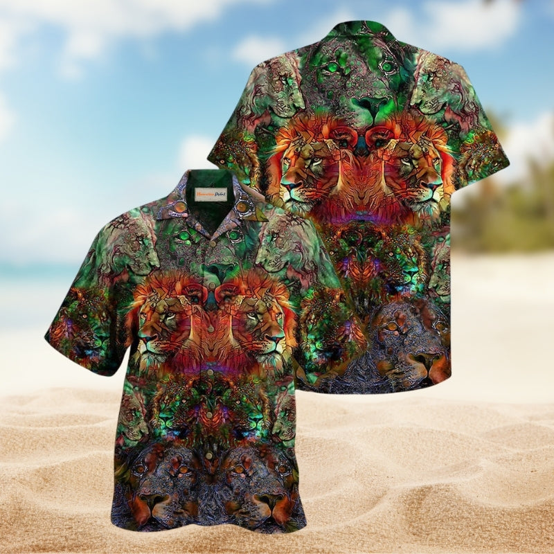 Vintage Gardening Plants Hawaiian Shirt Front Pattern View For Warm Weather Events