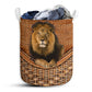 Lion Rattan Texture Proud Laundry Basket For Bathroom Bedroom Storage