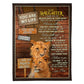 Lion You Are My Life Daughter Gift Flannel Blanket For Cozy Bedroom Sofa Decor