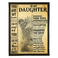 Lion You Are My Sunshine Mom To Daughter Flannel Blanket For Cozy Bedroom Sofa Decor
