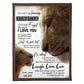 Lion You Will Always Be My Loving Mother Flannel Blanket For Cozy Bedroom Sofa Decor