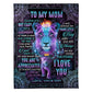 Lion You Will Always Be My Loving Mother Your Little Boy Flannel Blanket For Cozy Bedroom Sofa Decor