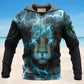 Blue Lion Light Power Hoodie For Wildlife Themes Travel Days And Comfortable Casual Style