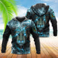 Blue Lion Light Power Hoodie For Wildlife Themes Travel Days And Comfortable Casual Style