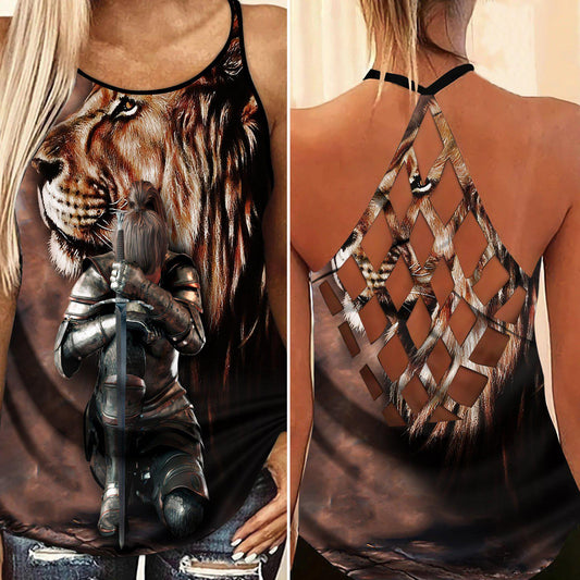 Lion Bless Today Hollow Tank Top For Summer Outings And Everyday Comfort