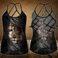 Lion Bless Today Hollow Tank Top For Yoga Workouts And Casual Wear