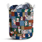 Small Size Cow Little Happy Laundry Basket For Bathroom Bedroom Storage