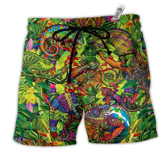 Lizard Life Is Better With A Lizard Hawaiian Beach Shorts For Warm Weather Trips And Everyday Use
