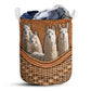 Llama Rattan Texture Laugh Laundry Basket For Bathroom Bedroom Storage