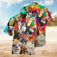 Llama Smile Hawaiian Shirt For Coastal Travel, Casual Events, And Comfortable Summer Wear