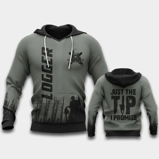 Logger Humor Hoodie For Comfortable Daily Outfits Holidays And Casual Wear