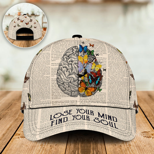 Butterfly Find Your Soul Vintage Classic Cap For Daily Styling Weekend Travel And Outdoor Activities