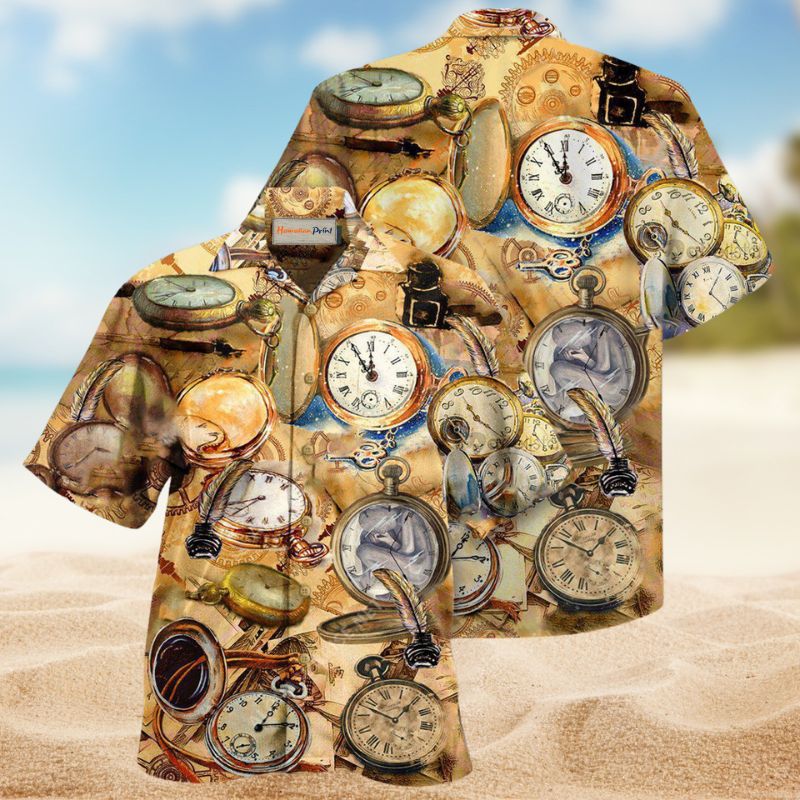 Watch Lost Time Is Never Found Again Hawaiian Shirt For Summer Vacation Beach Travel And Relaxed Casual Wear