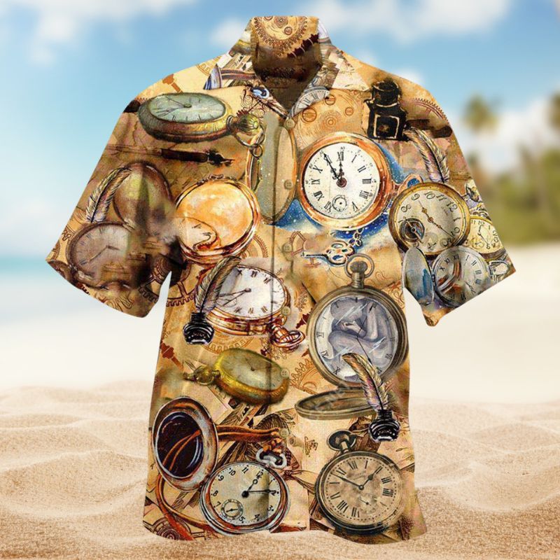 Watch Lost Time Is Never Found Again Hawaiian Shirt For Summer Vacation Beach Travel And Relaxed Casual Wear