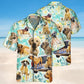Floral Dog Hawaiian Shirt For Tropical Holidays, Outdoor Gatherings, And Everyday Comfort