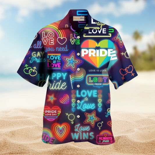 Rainbow Pride Love Has No Gender Hawaiian Shirt For Summer Vacation Beach Travel And Relaxed Casual Wear