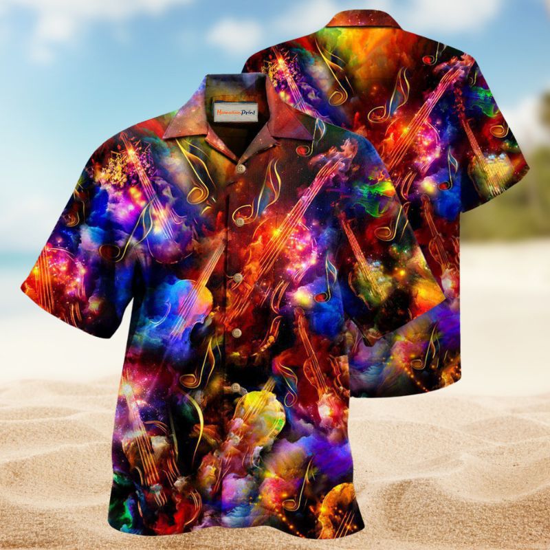Music Love Is Like A Violin Strings Remain Forever Hawaiian Shirt For Island Getaways And Relaxed Everyday Style