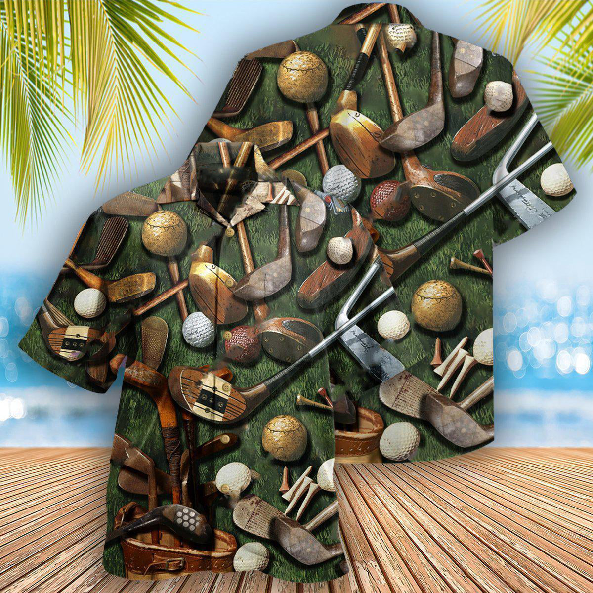 Golf Hawaiian Shirt Design Detail For Beach Days And Holiday Travel