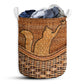 Small Size Cat Lovely Cat Laundry Basket For Bathroom Bedroom Storage