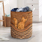 Lovely Cat Laundry Basket For Room Home Organizer